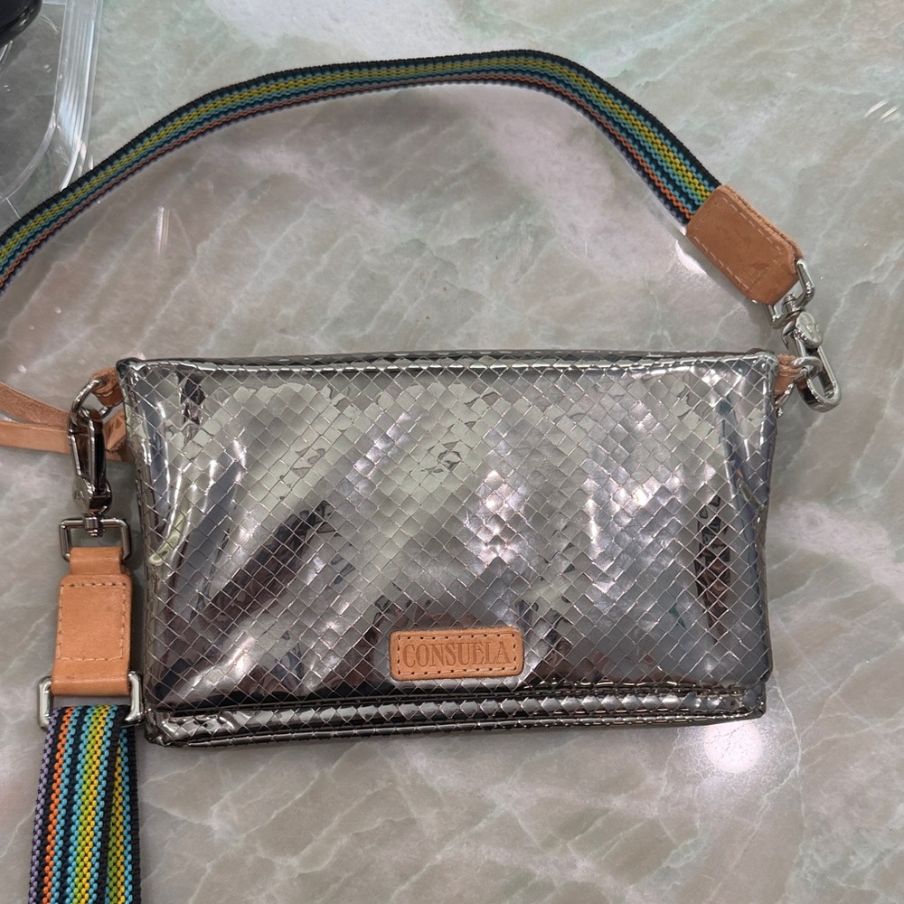 Consuela uptown Crossbody Bag with Rainbow Strap